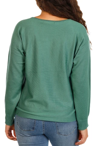 Thumbnail 2: ADRIENNE VITTADINI Women's Soutache Blessed Long Sleeve Sweater 