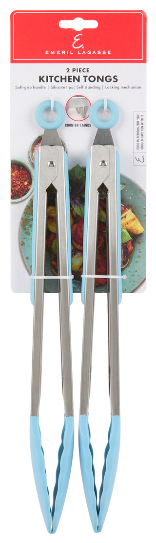 Thumbnail 1: Emeril Lagasse 2 Pc Kitchen Tongs 