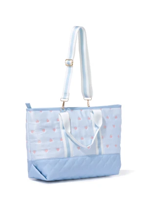 Thumbnail 2: Under One Sky Large Quilted Tote with Shoulder Strap 