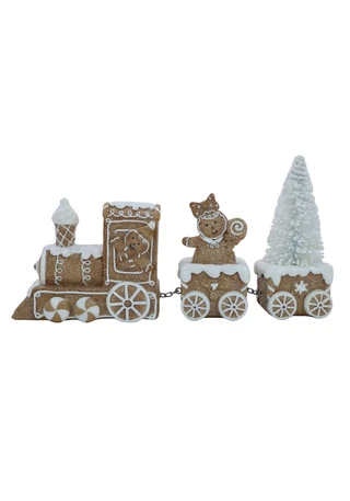 Thumbnail 1: Magical Season 10" Gingerbread Train Christmas Tree 