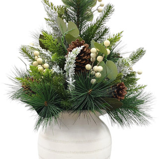 Thumbnail 2: Magical Season Eucalyptus & Berry Arrangement in Ceramic Pot 