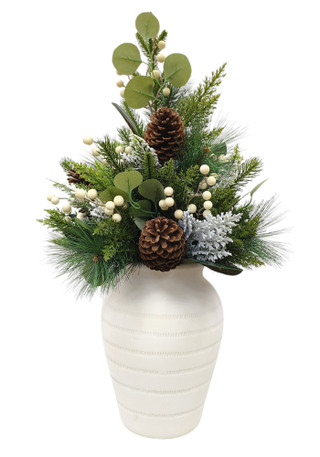 Thumbnail 3: Magical Season Eucalyptus & Berry Arrangement in Ceramic Pot 