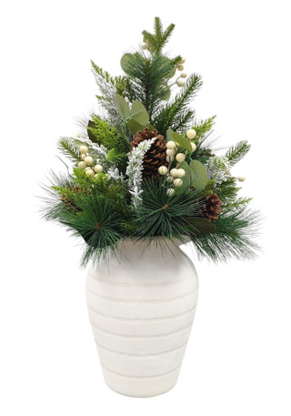 Thumbnail 1: Magical Season Eucalyptus & Berry Arrangement in Ceramic Pot 