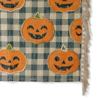 Thumbnail 2: RACHEL ASHWELL 27x45 Jack-O'-Lantern Decorative Accent Rug 