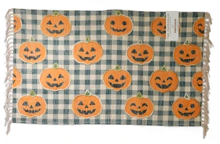 Thumbnail 1: RACHEL ASHWELL 27x45 Jack-O'-Lantern Decorative Accent Rug 