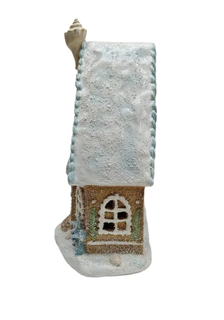 Thumbnail 3: Magical Season 7" LED Coastal Gingerbread House 