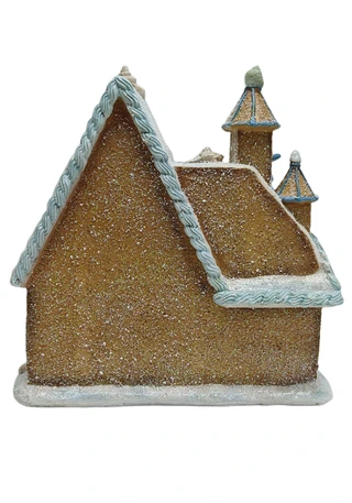 Thumbnail 4: Magical Season 7" LED Coastal Gingerbread House 