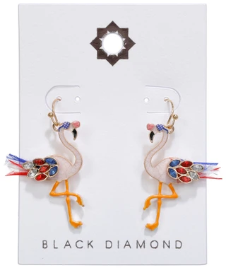 Thumbnail 1: Black Diamond America 250 Flamingo Drop Earrings 