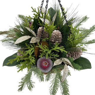 Thumbnail 3: Magical Season 17" LED Hanging Pomegranate Arrangement 