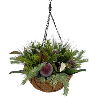 Thumbnail 4: Magical Season 17" LED Hanging Pomegranate Arrangement 