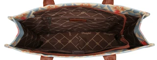 Thumbnail 2: Wrangler Blue Aztec Wide Tote Bag 