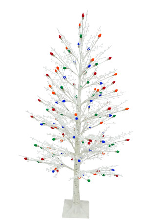 Thumbnail 2: Magical Season 4 ft White Multi-Color LED Christmas Tree 