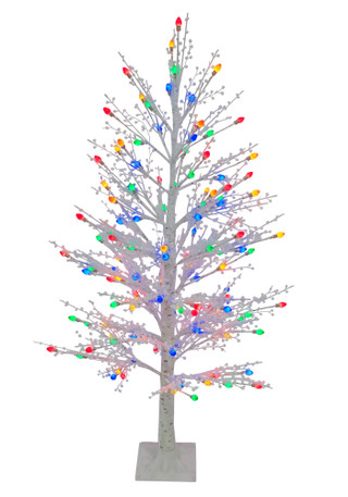 Thumbnail 1: Magical Season 4 ft White Multi-Color LED Christmas Tree 