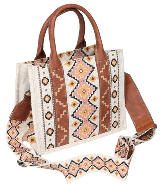 Thumbnail 3: Wrangler Aztec Small Tote Bag With Crossbody Strap 