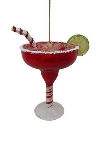 Thumbnail 1: Magical Season Glass Cocktail Christmas Ornament - 4" x 3" x 5" 