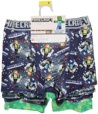 Thumbnail 2: Minecraft Boys 4 Pc Athletic Boxer Briefs  