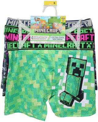 Thumbnail 1: Minecraft Boys 4 Pc Athletic Boxer Briefs  