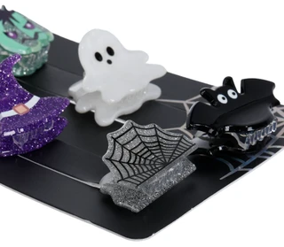 Thumbnail 2: Noir 6 Pc Harvest Halloween Hair Clips 