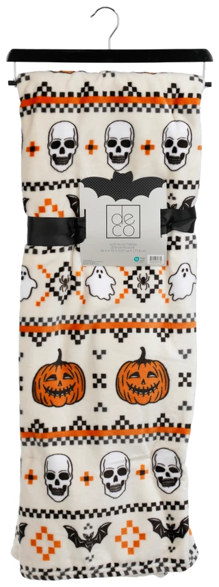 Thumbnail 1: deco 50x70 Spooky Bats Soft Plush Throw Blanket 