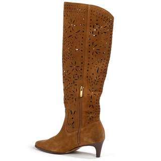Thumbnail 3: Splendid Women's Josh Tall Perforated Suede Dress Boots 