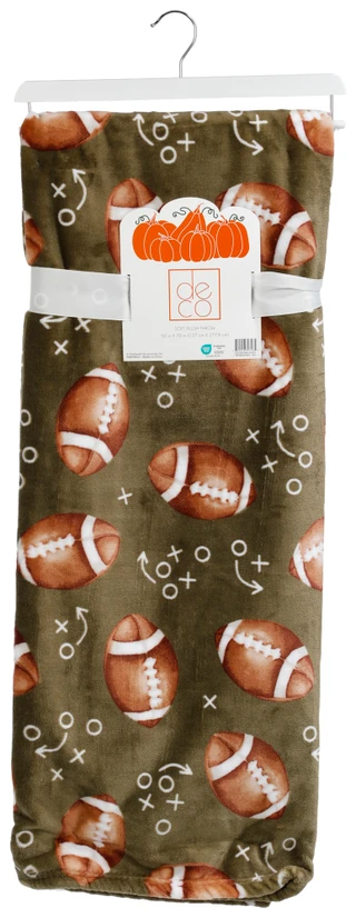 Thumbnail 1: deco 50x70 Football Soft Plush Throw Blanket 