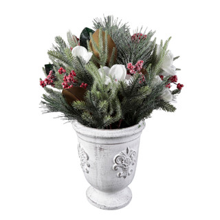 Thumbnail 1: FLORA BUNDA 25" Christmas Arrangement in Decorative Planter 