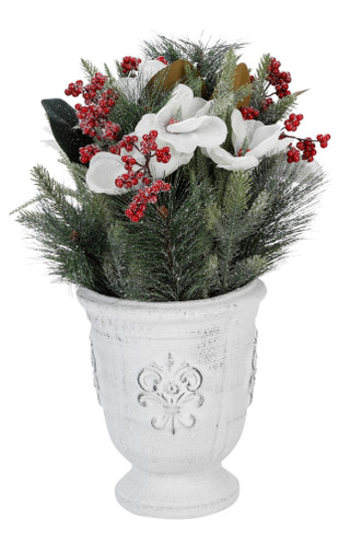 Thumbnail 1: FLORA BUNDA 25" Christmas Arrangement in Decorative Planter 