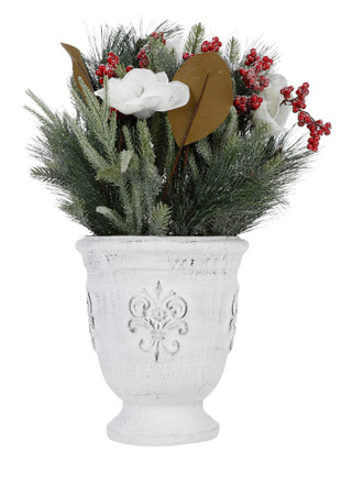 Thumbnail 3: FLORA BUNDA 25" Christmas Arrangement in Decorative Planter 