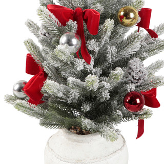 Thumbnail 2: FLORA BUNDA 24" Frosted Christmas Tree 