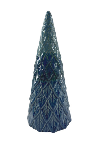 Thumbnail 1: Magical Season 12.25" Blue Ombre Ceramic Christmas Tree 