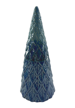 Thumbnail 2: Magical Season 12.25" Blue Ombre Ceramic Christmas Tree 