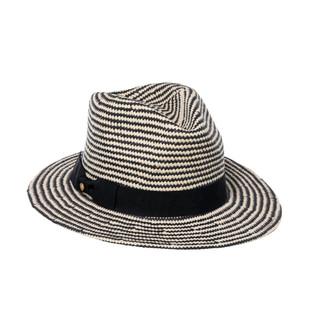 Thumbnail 1: KATE SPADE Two Tone Straw Fedora Hat 