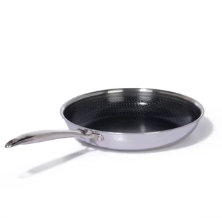 Thumbnail 3: Lexi Home Tri-Ply Stainless Steel 10" Ceramic Fry Pan 