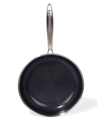 Thumbnail 4: Lexi Home Tri-Ply Stainless Steel 10" Ceramic Fry Pan 