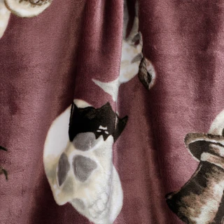 Thumbnail 2: deco 50x70 Spooky Moody Skull Soft Plush Throw Blanket 