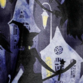 Thumbnail 2: deco 50x70 Spooky Twilight Witches Soft Plush Throw Blanket 