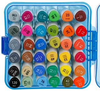 Thumbnail 2: FLOMO 36-Count Dual Tip Chisel & Fine Tip Markers 