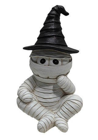 Thumbnail 1: Magical Season 20" MGO Sitting Mummy Halloween Decor 