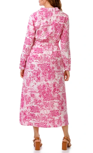 Thumbnail 3: HARLOW & ROSE Women's Long Sleeve Maxi Shirtdress 