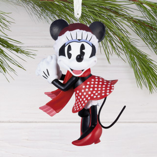 Thumbnail 3: Mickey Mouse Minnie Mouse Holiday Christmas Ornament 