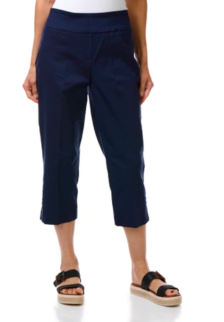 Thumbnail 1: Hearts of Palm Women's Solid Capris  