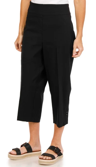 Thumbnail 1: Hearts of Palm Women's Solid Capris  