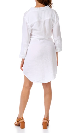 Thumbnail 2: Dash Women's 3Q Sleeve Belted Dress 