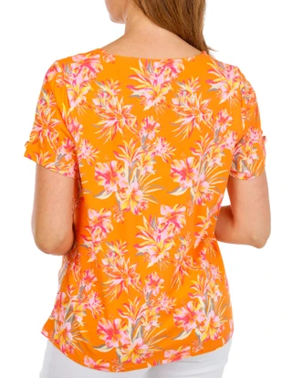 Thumbnail 3: Stella Parker Women's Short Flutter Sleeve Top 