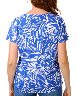 Thumbnail 2: Stella Parker Women's Short Flutter Sleeve Top 