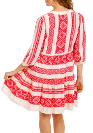 Thumbnail 2: FIGUEROA & FLOWER Women's 3/4 Sleeve Print Shirt Dress 
