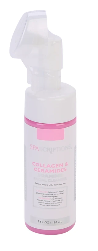 Thumbnail 1: SPASCRIPTIONS 5 oz Collagen & Ceramides Foaming Facial Cleanser 