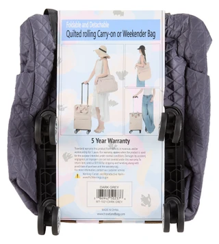 Thumbnail 2: Traveland Quilted Rolling Carry-On or Weekender Bag 