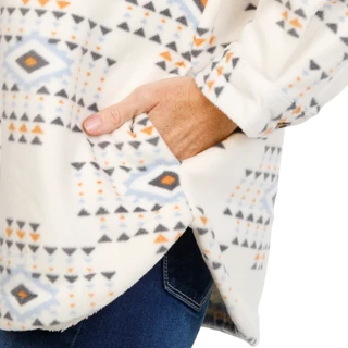 Thumbnail 3: Enlighten Women's Long Sleeve Button Down 4 Pocket Sherpa Shacket 