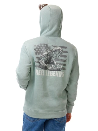 Thumbnail 1: REEL LEGENDS Men's Outdoor Logo Hoodie  